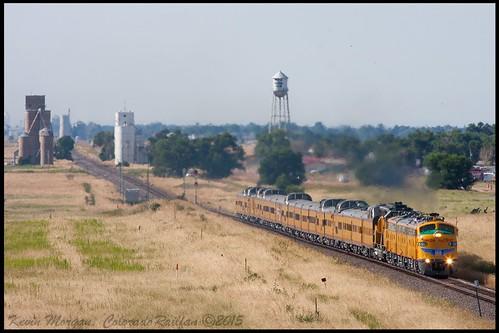 Train through town 